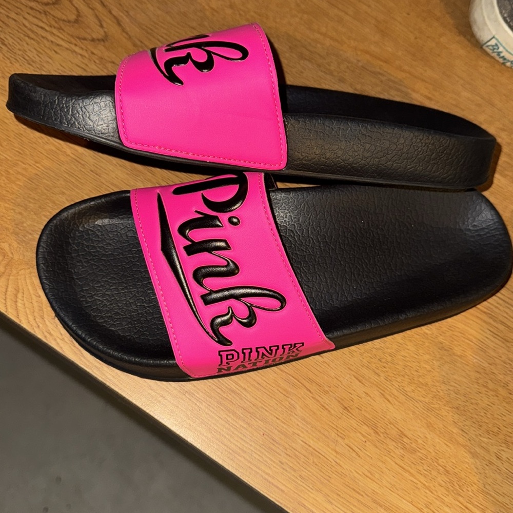 VS Pink NATION Slide Sandals - Picture 2 of 4